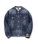【525DENIM】14ozデニム ノーカラーGジャン