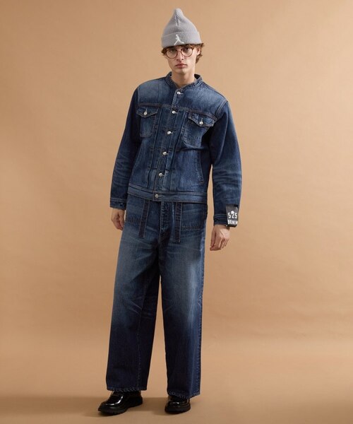 525DENIM】14ozデニム ノーカラーGジャン｜タケオキクチの通販｜&mall