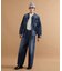 【525DENIM】14ozデニム ノーカラーGジャン