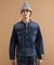 【525DENIM】14ozデニム ノーカラーGジャン