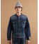 【525DENIM】14ozデニム ノーカラーGジャン