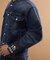 【525DENIM】14ozデニム ノーカラーGジャン