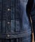 【525DENIM】14ozデニム ノーカラーGジャン