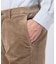 【Sサイズ～】ストレッチコーデュロイ サイドゴアパンツ