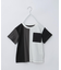 【110-160/洗濯機OK】縦切替えポケットTシャツ