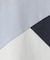 【110－160】斜め切替配色Tシャツ/洗濯機OK
