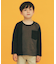 【110-160/洗濯機OK】切り替え長袖Tシャツ