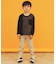【110-160/洗濯機OK】切り替え長袖Tシャツ