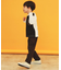 【110－160/裏起毛】あったかのびーるストレートパンツ/洗濯機OK