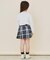 【110-160】チェックスカートパンツ