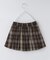 【110-160】チェックスカートパンツ