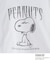 【110－160】PEANUTS ／ ピーナッツ スヌーピー ヴィンテージ風プリント長袖Tシャツ