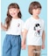 PEANUTS ／ ピーナッツ スヌーピー ワンポイント刺繍半袖Tシャツ