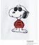 PEANUTS ／ ピーナッツ スヌーピー ワンポイント刺繍半袖Tシャツ