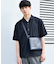 レザー調サコッシュバッグ