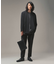 レザー調ジップクラッチバッグ