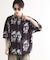 【WEB限定】無地/花柄アソートドレープ半袖シャツ