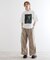 フラワープリントTシャツ
