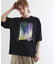 オーロラプリントドレープTシャツ