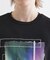 オーロラプリントドレープTシャツ