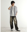 メッシュオンブレーチェックシャツ