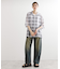 メッシュオンブレーチェックシャツ