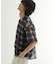 メッシュオンブレーチェックシャツ