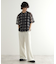 メッシュオンブレーチェックシャツ