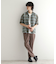 メッシュオンブレーチェックシャツ