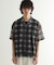 メッシュオンブレーチェックシャツ
