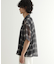 メッシュオンブレーチェックシャツ