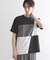 ブロック切替半袖Tシャツ