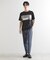 パネル切替半袖Tシャツ