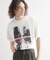 アーバングラフィックブラシ刺繍Tシャツ