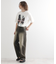 アーバングラフィックブラシ刺繍Tシャツ