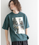アーバングラフィックブラシ刺繍Tシャツ