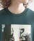 アーバングラフィックブラシ刺繍Tシャツ