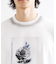 フラワーフォトエンブロヘビーウェイトスムースTシャツ