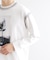 フラワーフォトエンブロヘビーウェイトスムースTシャツ