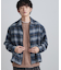 モールチェックZIPシャツ