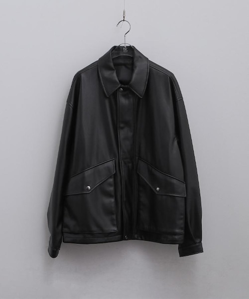 ジャンティーク レザー ジャケット ヴィンテージ　フライトジャケット シンセティックレザーフライトジャケット｜ティーケータケオキクチの