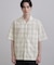 カスレチェック半袖シャツ