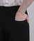 テッククレープワイドストレートパンツ