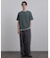 リブフェイクレイヤードTシャツ