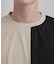 異素材ブロック切替Tシャツ