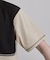 異素材ブロック切替Tシャツ