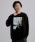 ブラシ刺繍長袖Tシャツ