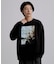 ブラシ刺繍長袖Tシャツ