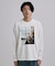 ブラシ刺繍長袖Tシャツ
