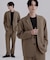 【さらりタッチシリーズ/上下2点セット】シングルジャケットセットアップ/シングルジャケット/ストレートパンツ/防シワ/洗濯可/イージーケア/高汎用性/スーツ